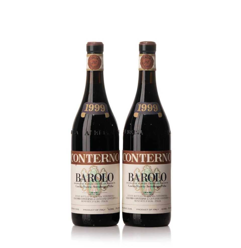 Giacomo Conterno Barolo Cascina Francia, 1999 (12x 750ml): Giacomo Conterno Barolo Cascina Francia, 1999 (12x 750ml) Region: Italy Fill Level: 12x 2.5cm Label: 12x scuffed, 3x nicked Lot to be sold without reserve. For further information on this lot please