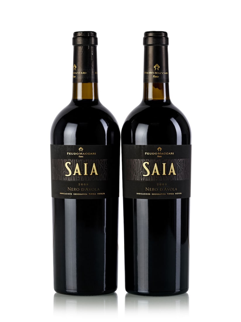 Feudo Maccari Saia, 2008 (15x 750ml): Feudo Maccari Saia, 2008 (15x 750ml) Region: Italy Label: 10x scuffed Lot to be sold without reserve. For further information on this lot please visit Bonhams.com For further information about
