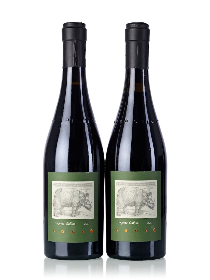 La Spinetta Vursu Vigneto Gallina, 2001 (10x 750ml): La Spinetta Vursu Vigneto Gallina, 2001 (10x 750ml) Region: Italy Cork: 2x signs of old seepage Label: 6x slightly marked, 2x marked Lot to be sold without reserve. For further information on this
