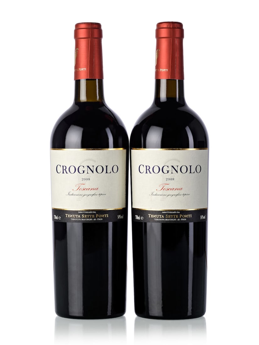 Tenuta Sette Ponti Crognolo, 2008 (10x 750ml): Tenuta Sette Ponti Crognolo, 2008 (10x 750ml) Region: Italy Lot to be sold without reserve. For further information on this lot please visit Bonhams.com For further information about this lot