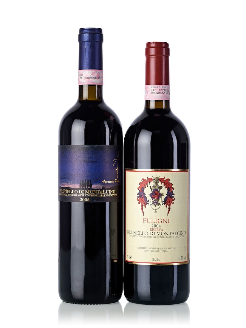 Agostina Pieri Brunello Di Montalcino, 2004 (6x 750ml) Eredi Fuligni Brunello di Montalcino, 20...: Agostina Pieri Brunello Di Montalcino, 2004 (6x 750ml) Region: Italy Eredi Fuligni Brunello di Montalcino, 2004 (6x 750ml) Region: Italy Label: 2x slightly marked Lot to be sold without reserve. For f