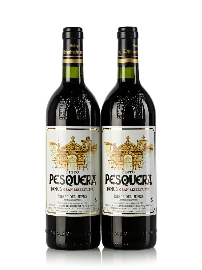 Pesquera Janus Gran Reserva, 2003 (17x 750ml): Pesquera Janus Gran Reserva, 2003 (17x 750ml) Region: Spain Label: 14x slightly marked, 1x slighty scuffed Lot to be sold without reserve. For further information on this lot please visit