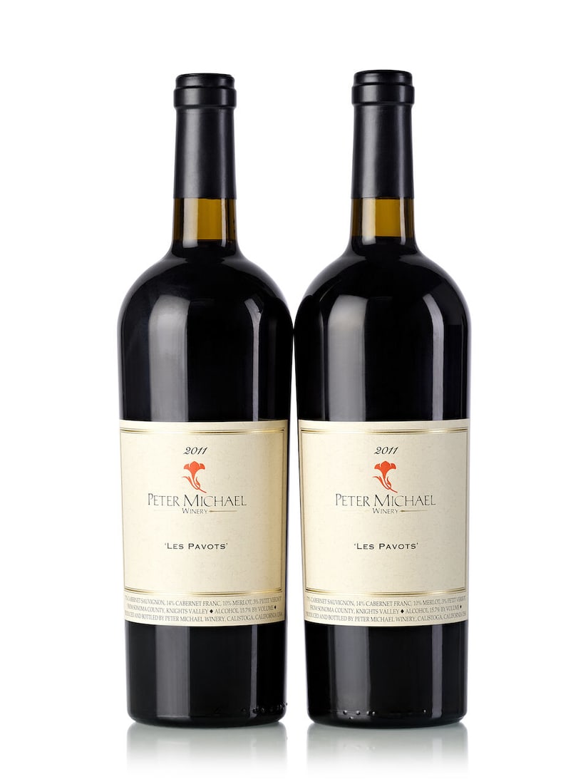 Peter Michael Les Pavots, 2011 (12x 750ml): Peter Michael Les Pavots, 2011 (12x 750ml) Region: United States Label: 3x slightly marked Lot to be sold without reserve. For further information on this lot please visit Bonhams.com For further