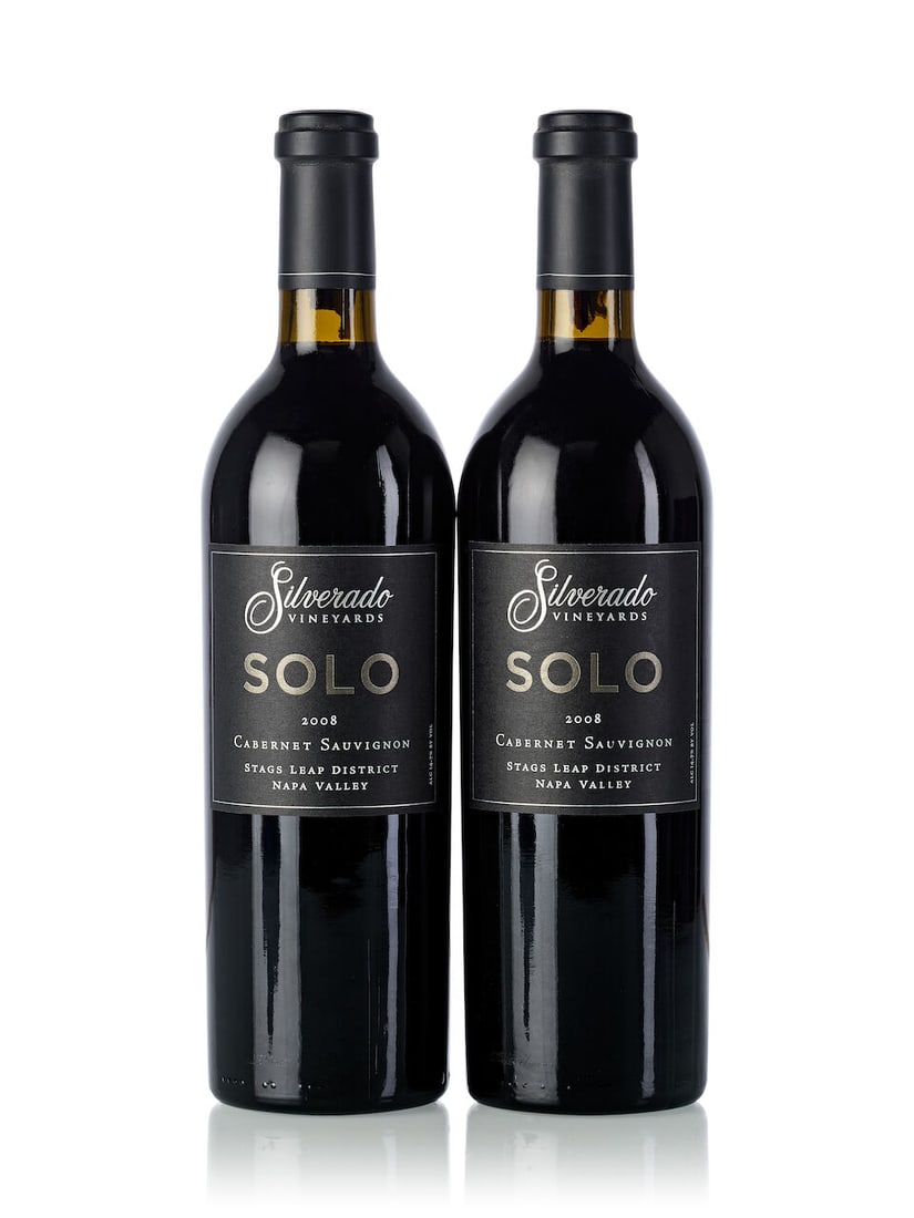 Silverado Vineyards Solo Cabernet Sauvignon, 2008 (11x 750ml): Silverado Vineyards Solo Cabernet Sauvignon, 2008 (11x 750ml) Region: United States Label: 2x torn Lot to be sold without reserve. For further information on this lot please visit Bonhams.com For furt