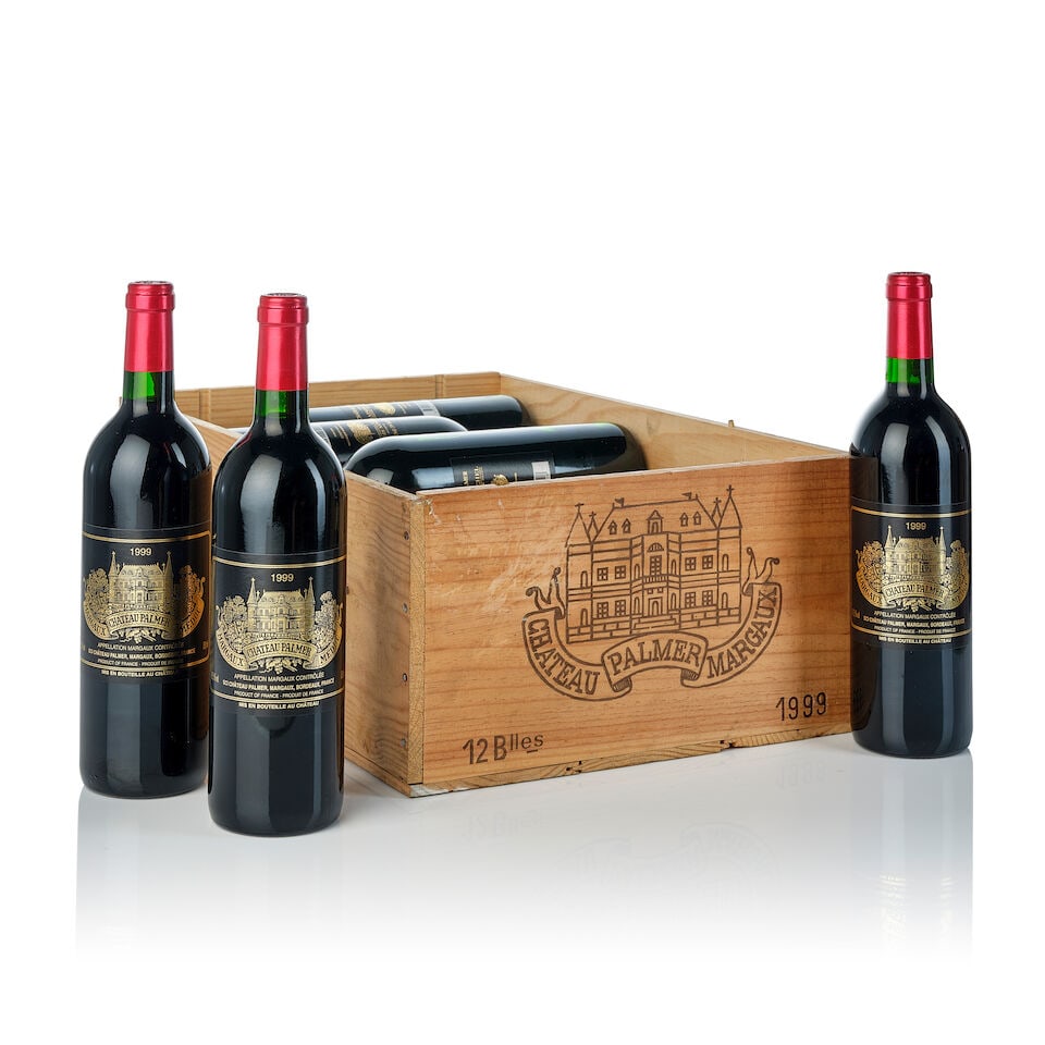 Château Palmer, 1999 (12x 750ml): Château Palmer, 1999 (12x 750ml) Region: Bordeaux Fill Level: 9x base neck, 3x very top shoulder Cork: 2x slightly depressed Packaging: owc12 For further information on this lot please visit Bonh