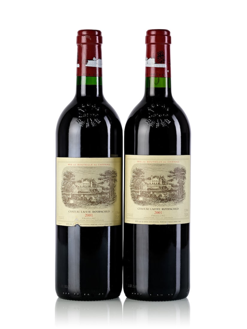 Château Lafite Rothschild, 2001 (2x 750ml): Château Lafite Rothschild, 2001 (2x 750ml) Region: Bordeaux Label: 2x slightly nicked For further information on this lot please visit Bonhams.com For further information about this lot please