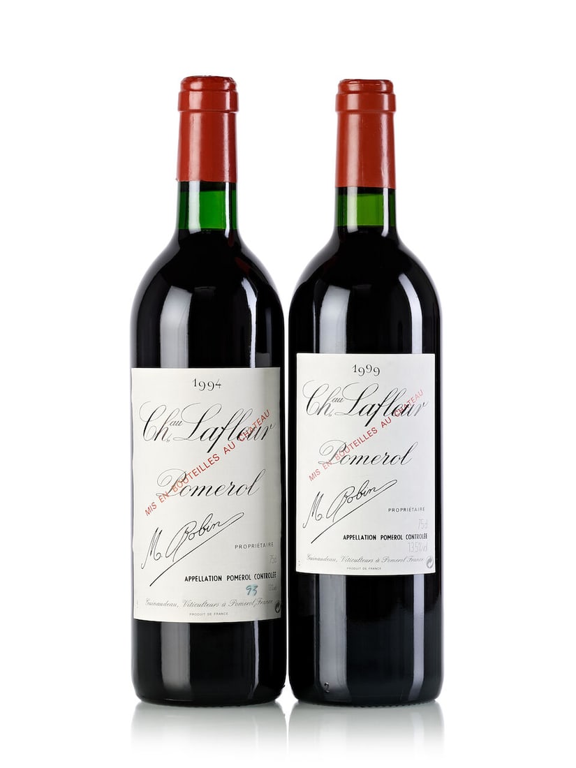 Château Lafleur, 1994 (1x 750ml) Château Lafleur, 1999 (1x 750ml): Château Lafleur, 1994 (1x 750ml) Region: Bordeaux Fill Level: base neck Capsule: slightly scuffed Label: slightly wrinkled and marked Château Lafleur, 1999 (1x 750ml) Region: Bordeaux Fill L