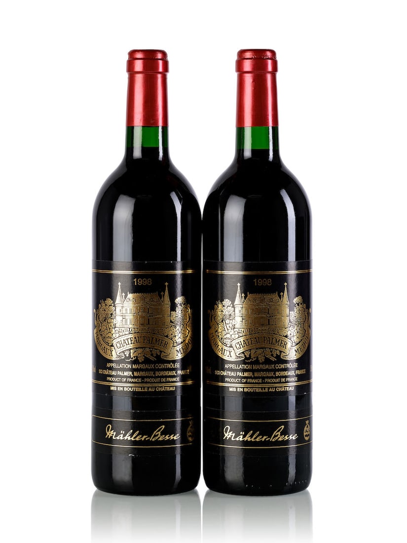 Château Palmer, 1998 (2x 750ml): Château Palmer, 1998 (2x 750ml) Region: Bordeaux Fill Level: 2x into neck Label: 2x Mähler-Besse strip For further information on this lot please visit Bonhams.com For further information ab