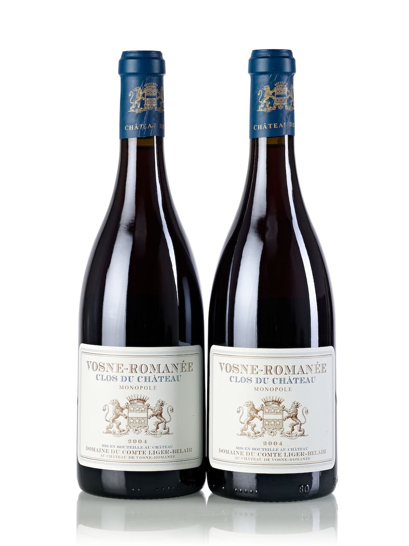 Domaine du Comte Liger Belair Vosne Romanée Clos du Château, 2004 (4x 750ml): Domaine du Comte Liger Belair Vosne Romanée Clos du Château, 2004 (4x 750ml) Region: Burgundy Label: 2x wrinkled Miscellaneous: Production: 3014 bottles For further information on this lot p