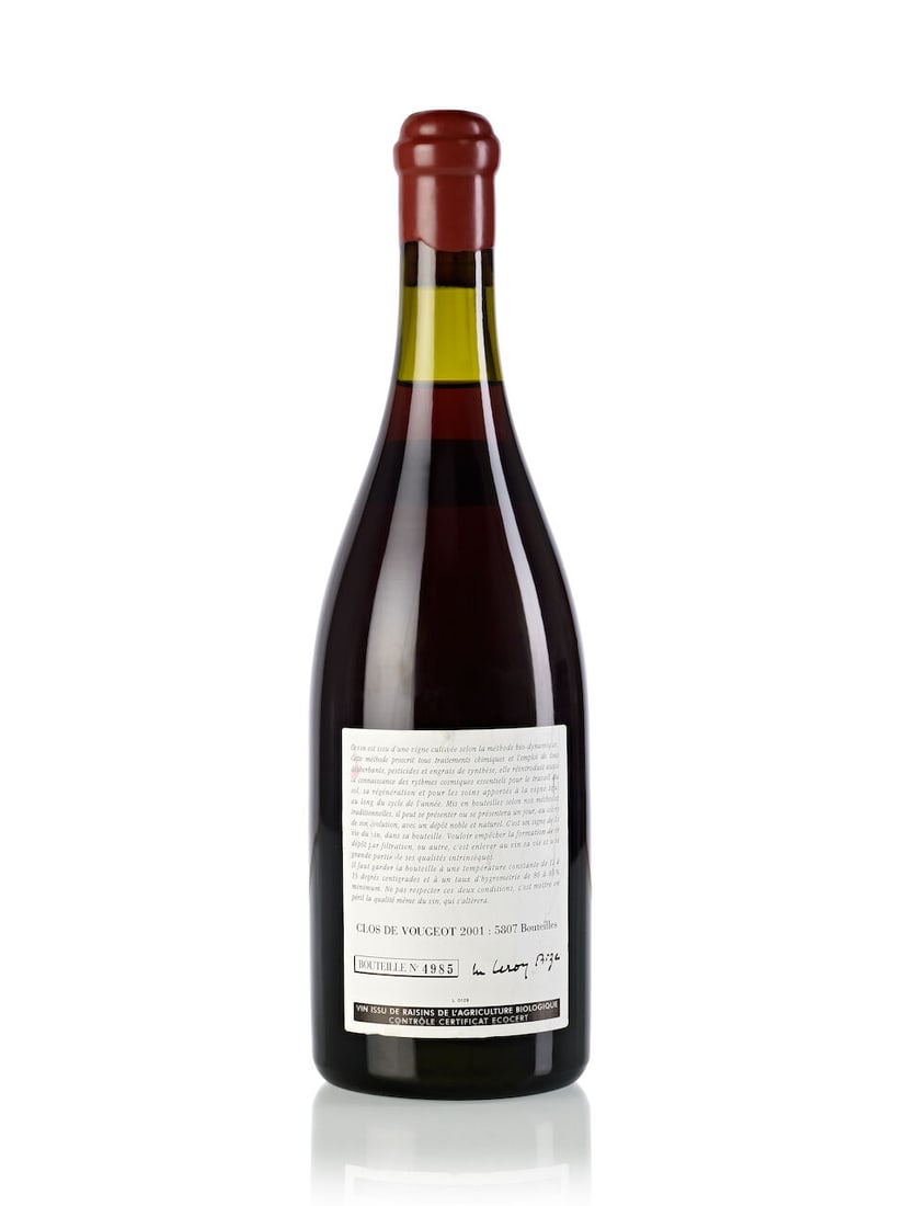 Domaine Leroy Clos de Vougeot, 2001 (1x 750ml) - 2
