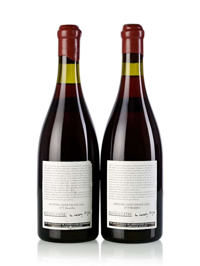 Domaine Leroy Romanée St. Vivant, 2001 (2x 750ml) - 2