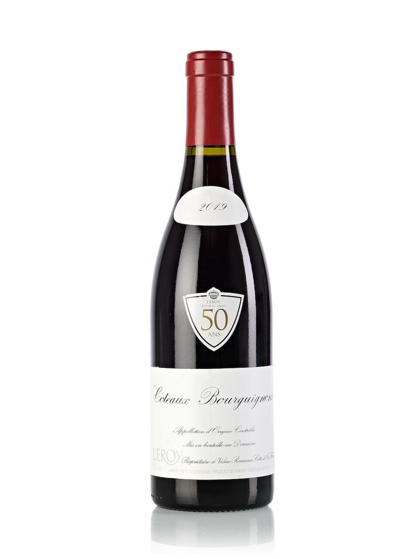 Domaine Leroy Coteaux Bourguignons, 2019 (1x 750ml): Domaine Leroy Coteaux Bourguignons, 2019 (1x 750ml) Region: Burgundy Label: slightly bin-soiled, Japanese back label Miscellaneous: Production: 1823 bottles For further information on this lot please