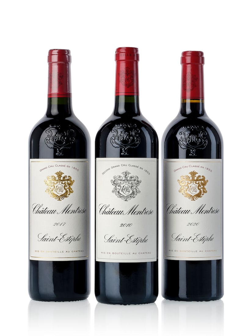 Château Montrose, 2010 (1x 750ml) Château Montrose, 2017 (2x 750ml) Château Mon...: Château Montrose, 2010 (1x 750ml) Region: Bordeaux Château Montrose, 2017 (2x 750ml) Region: Bordeaux Château Montrose, 2020 (2x 750ml) Region: Bordeaux For further information on this