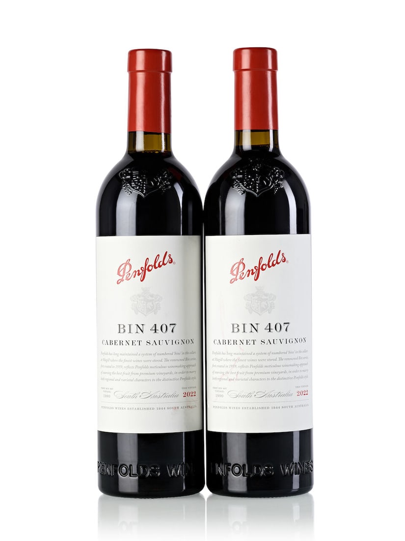 Penfolds Bin 407 Cabernet Sauvignon, 2022 (2x 750ml) (1 of 1)