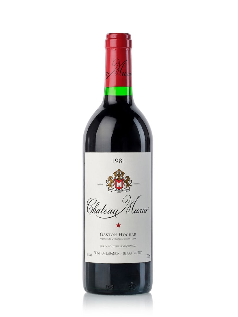 Château Musar Red, 1981 (1x 750ml): Château Musar Red, 1981 (1x 750ml) Region: Lebannon Fill Level: into neck Label: slightly stained Lot to be sold without reserve. For further information on this lot please visit Bonhams.com For