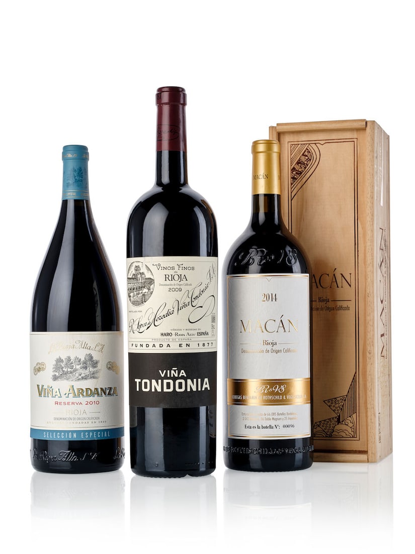 Macán, 2014 (1x Magnum) R. López De Heredia Viña Tondonia Reserva, 2009 (1x Magn...: Macán, 2014 (1x Magnum) Region: Spain Capsule: signs of old seepage Packaging: owc R. López De Heredia Viña Tondonia Reserva, 2009 (1x Magnum) Region: Spain La Rioja Alta Viña