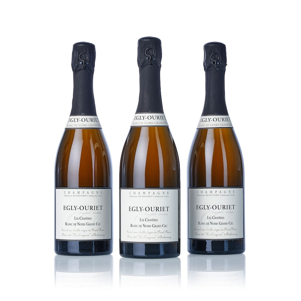 Egly Ouriet Ambonnay Les Crayères Blanc de Noirs Brut [2024 Release], NV (6x 750ml): Egly Ouriet Ambonnay Les Crayères Blanc de Noirs Brut [2024 Release], NV (6x 750ml) Region: Champagne Packaging: oc Miscellaneous: disgorged in October 2024 For further information on this lot pl