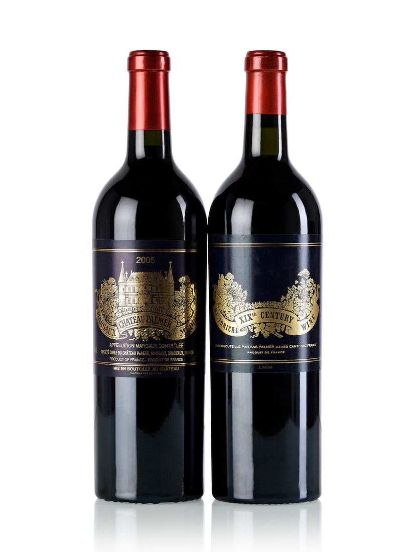 Château Palmer, 2005 (1x 750ml) Château Palmer Historical XIX Century Blend, L20.06 (...: Château Palmer, 2005 (1x 750ml) Region: Bordeaux Label: slightly scuffed Château Palmer Historical XIX Century Blend, L20.06 (1x 750ml) Region: Bordeaux Label: slightly scuffed For further