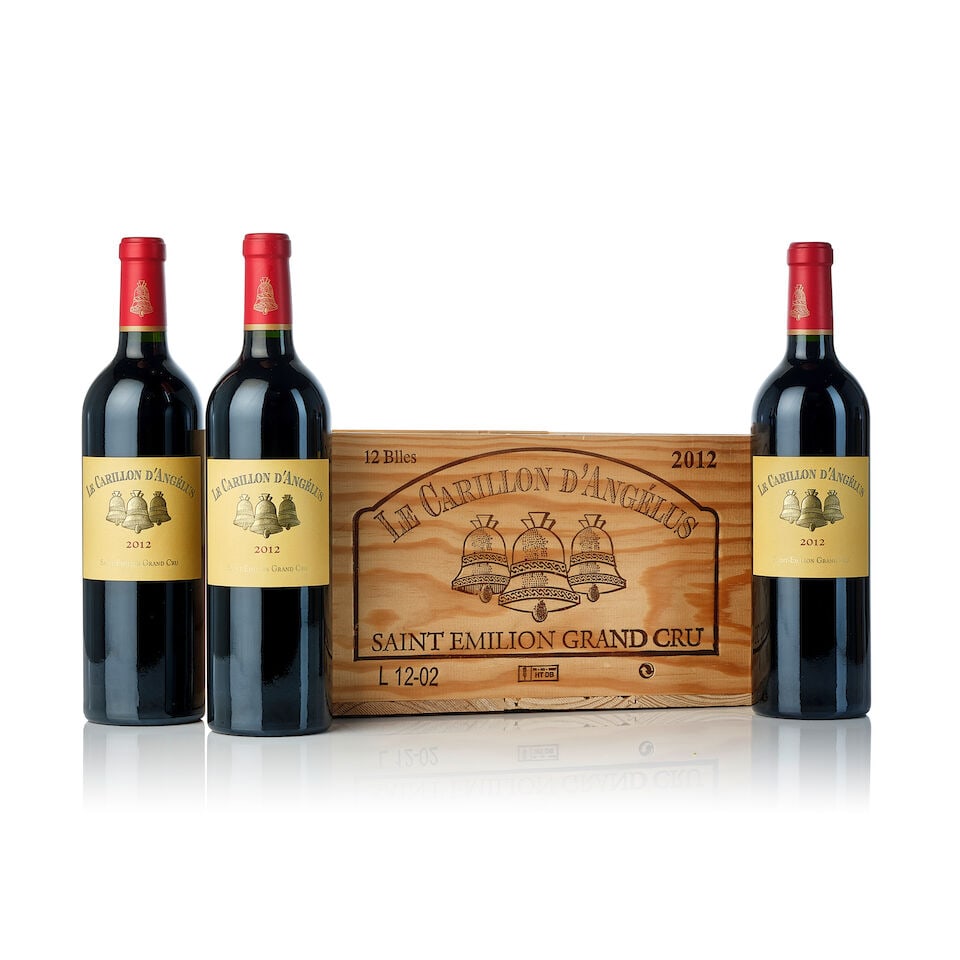 Le Carillon d'Angélus, 2012 (12x 750ml): Le Carillon d'Angélus, 2012 (12x 750ml) Region: Bordeaux Packaging: owc For further information on this lot please visit Bonhams.com For further information about this lot please visit the