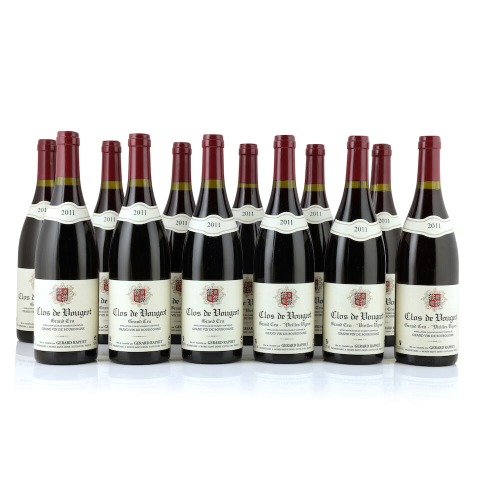 Gérard Raphet, Clos de Vougeot, 2011 (12 x 750ml): Gérard Raphet, Clos de Vougeot, 2011 (12 x 750ml) Region: Côte de Nuits Notes: 4 x Vieilles Vignes This lot is subject to the following lot symbols: Δ Δ VAT at the prevailing rate 