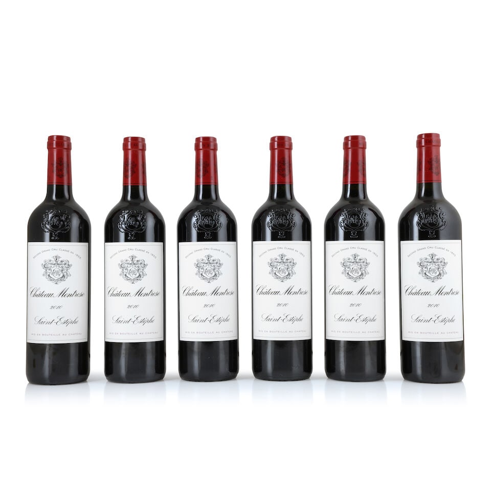 Château Montrose, 2010 (6 x 750ml): Château Montrose, 2010 (6 x 750ml) Region: St. Estèphe Packaging: original wood case This lot is subject to the following lot symbols: Δ Δ VAT at the prevailing rate on Hammer Pric