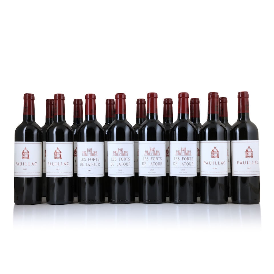 Forts de Latour, 2008 (4 x 750ml) Pauillac de Latour, 2015 (11 x 750ml) - 2