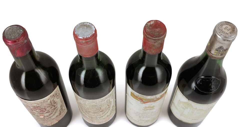 Château Pichon Baron, 1948 (1 x 750ml) Château Mouton Rothschild, 1960 (1 x 750ml) Ch&... - 2