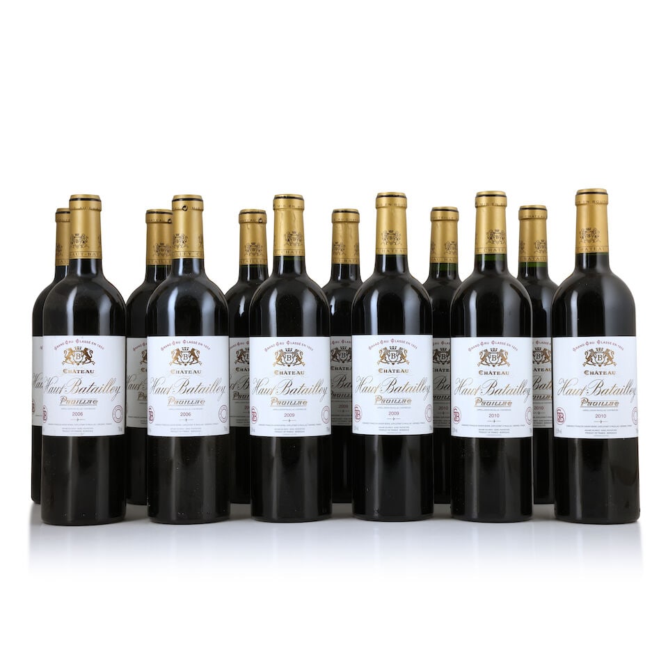 Château Haut-Batailley, 2006 (3 x 750ml) Château Haut-Batailley, 2009 (6 x 750ml) Ch...: Château Haut-Batailley, 2006 (3 x 750ml) Region: Pauillac Label: lightly bin-soiled Château Haut-Batailley, 2009 (6 x 750ml) Region: Pauillac Château Haut-Batailley, 2010 (9 x 750ml) Re