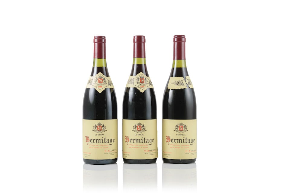 H. Sorrel, Hermitage Le Gréal, 1989 (3 x 750ml) - 2