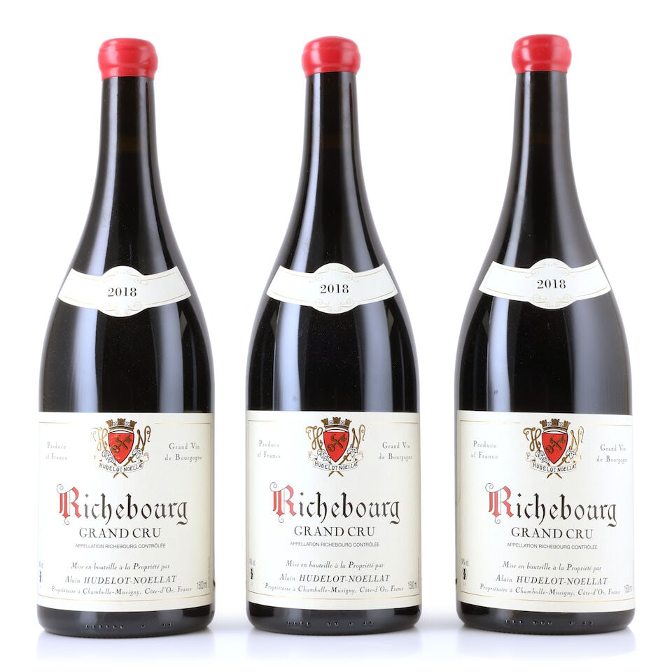 Alain Hudelot-Noëllat, Richebourg, 2018 (3 x 1500ml): Alain Hudelot-Noëllat, Richebourg, 2018 (3 x 1500ml) Region: Côte de Nuits Packaging: original carton This lot is subject to the following lot symbols: Δ Δ VAT at the prevailing ra