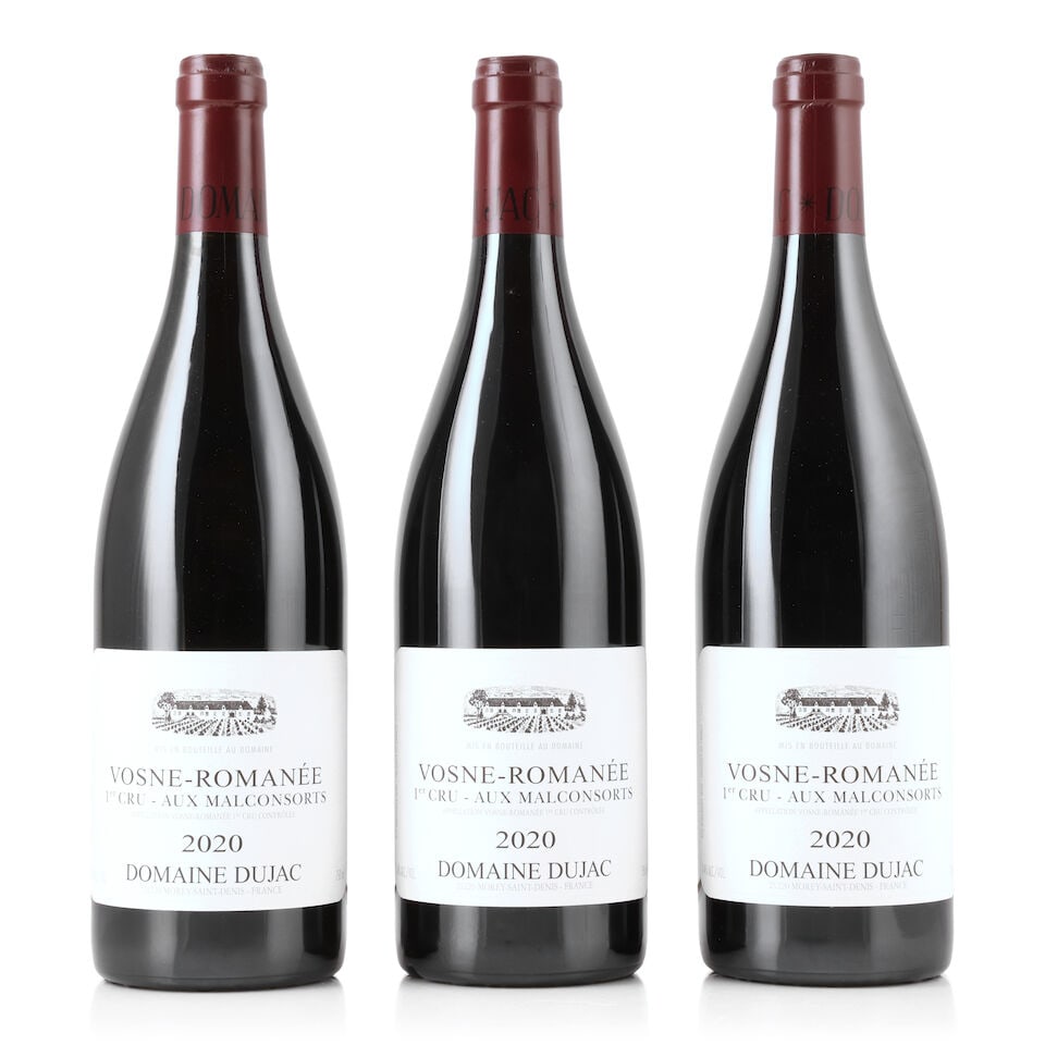 Domaine Dujac, Vosne-Romanée 1er Cru Aux Malconsorts, 2020 (3 x 750ml): Domaine Dujac, Vosne-Romanée 1er Cru Aux Malconsorts, 2020 (3 x 750ml) Region: Côte de Nuits Packaging: original carton This lot is subject to the following lot symbols: Δ Δ VAT at