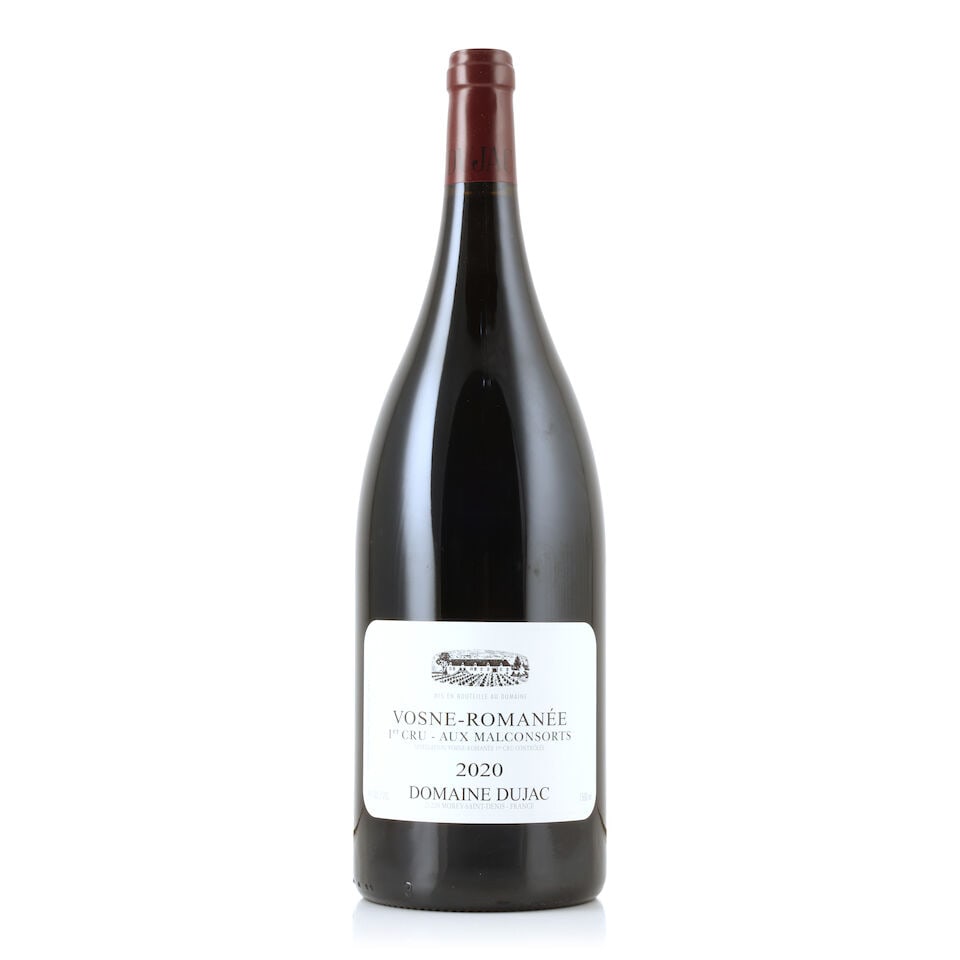 Domaine Dujac, Vosne-Romanée 1er Cru Aux Malconsorts, 2020 (1 x 1500ml): Domaine Dujac, Vosne-Romanée 1er Cru Aux Malconsorts, 2020 (1 x 1500ml) Region: Côte de Nuits Packaging: individual wooden case in original carton (damp-affected) This lot is subject to the 
