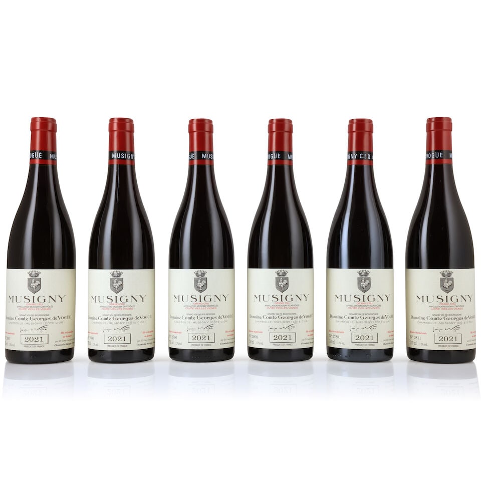Domaine Comte Georges de Vogüé, Musigny Cuvée Vieilles Vignes, 2021 (6 x 750ml): Domaine Comte Georges de Vogüé, Musigny Cuvée Vieilles Vignes, 2021 (6 x 750ml) Region: Côte de Nuits Packaging: 2 x original wooden cases This lot is subject to the following lot 