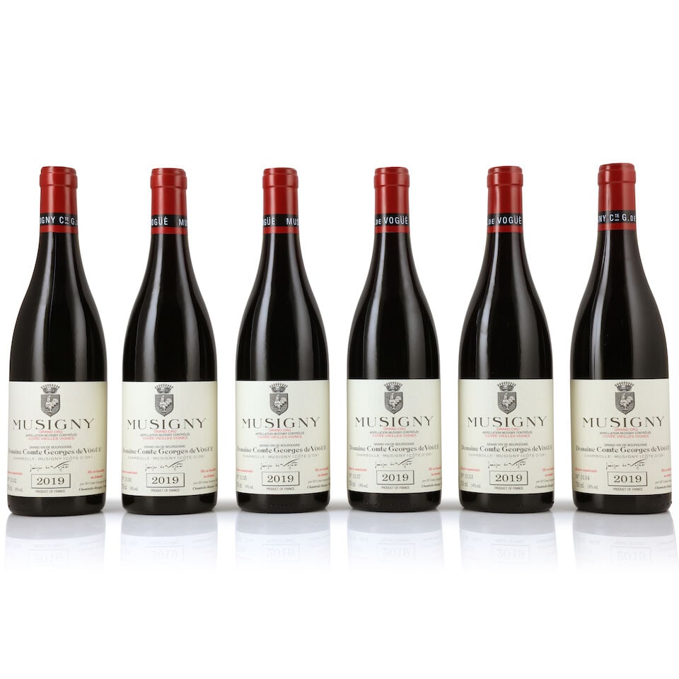 Domaine Comte Georges de Vogüé, Musigny Cuvée Vieilles Vignes, 2019 (6 x 750ml): Domaine Comte Georges de Vogüé, Musigny Cuvée Vieilles Vignes, 2019 (6 x 750ml) Region: Côte de Nuits Packaging: individual wooden cases This lot is subject to the following lot sy