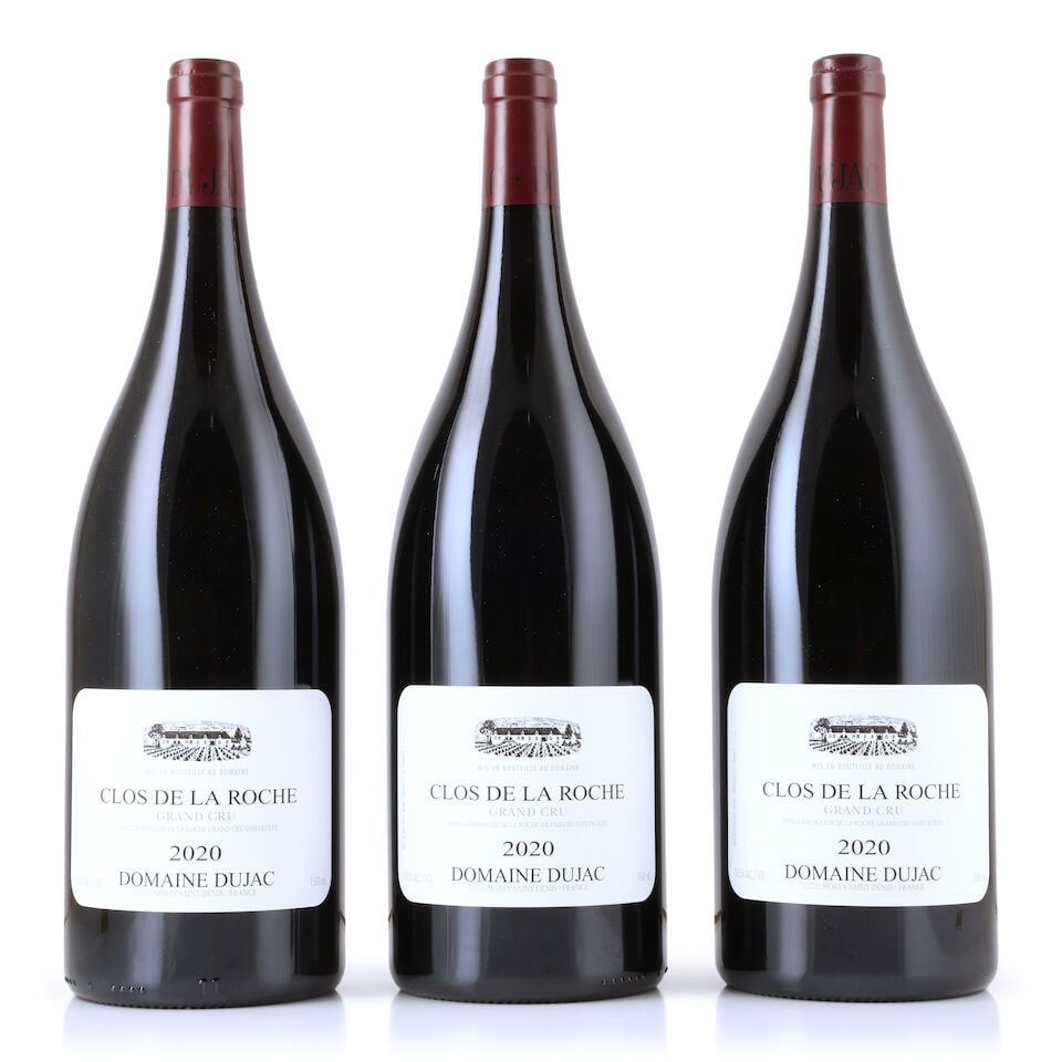 Domaine Dujac, Clos de la Roche, 2020 (3 x 1500ml): Domaine Dujac, Clos de la Roche, 2020 (3 x 1500ml) Region: Côte de Nuits Packaging: original carton This lot is subject to the following lot symbols: Δ Δ VAT at the prevailing rate on H