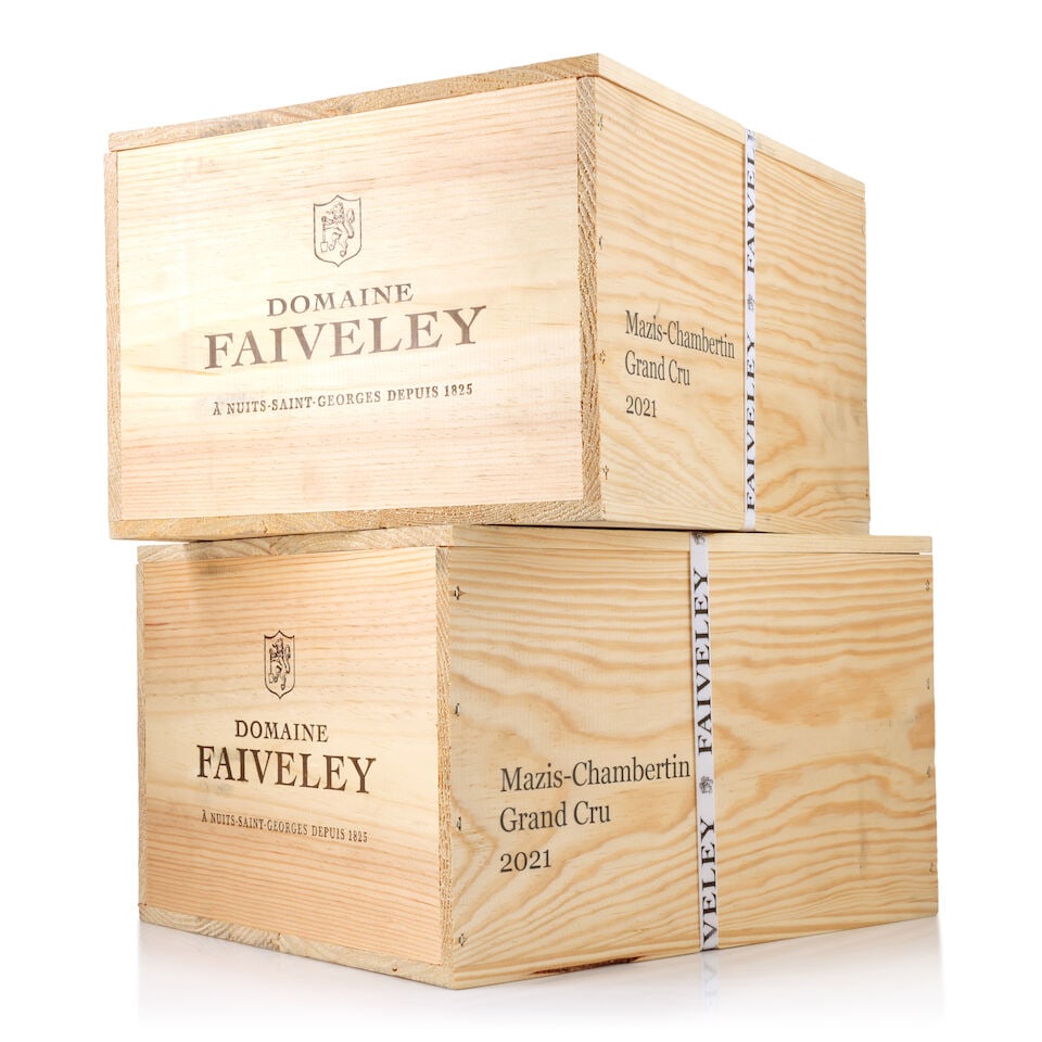 Domaine Faiveley, Mazis-Chambertin, 2021 (12 x 750ml): Domaine Faiveley, Mazis-Chambertin, 2021 (12 x 750ml) Region: Côte de Nuits Packaging: 2 x original wooden cases This lot is subject to the following lot symbols: Δ Δ VAT at the prevail