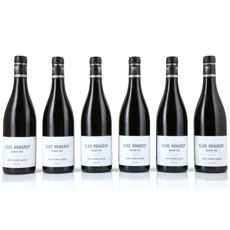 Jean-Pierre Guyon, Clos Vougeot, 2018 (6 x 750ml): Jean-Pierre Guyon, Clos Vougeot, 2018 (6 x 750ml) Region: Côte de Nuits Packaging: original carton (lightly damp-affected) This lot is subject to the following lot symbols: Δ Δ VAT at t