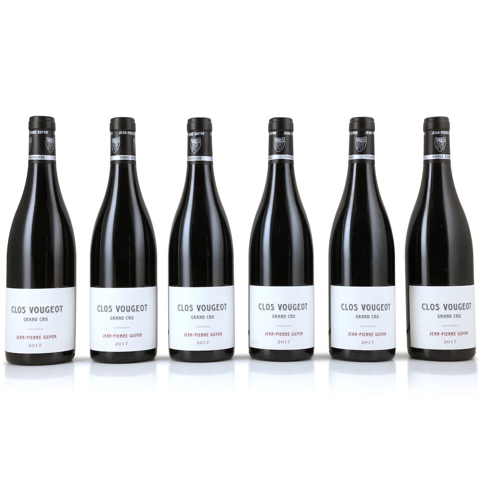 Jean-Pierre Guyon, Clos Vougeot, 2017 (6 x 750ml): Jean-Pierre Guyon, Clos Vougeot, 2017 (6 x 750ml) Region: Côte de Nuits Packaging: original carton (lightly damp-affected) This lot is subject to the following lot symbols: Δ Δ VAT at t