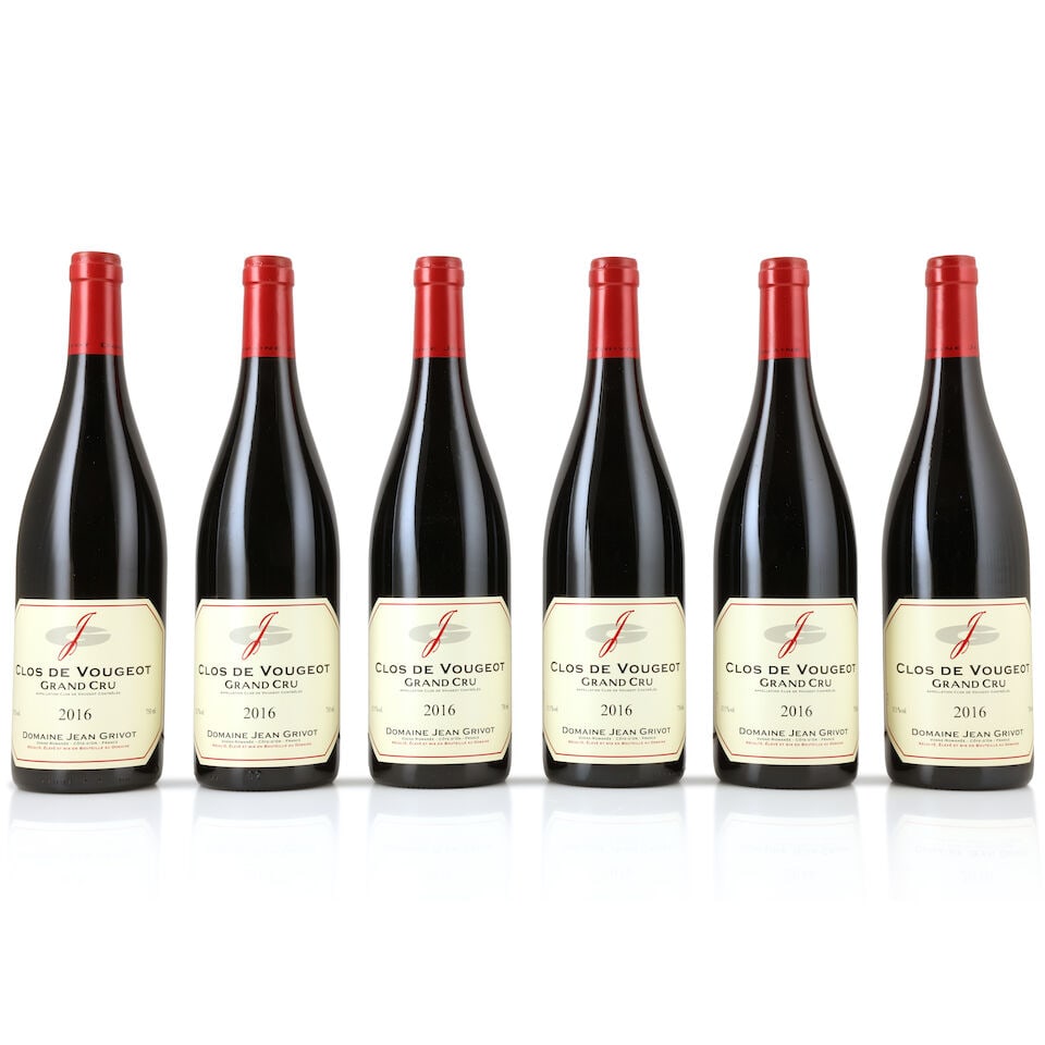 Domaine Jean Grivot, Clos de Vougeot, 2016 (6 x 750ml): Domaine Jean Grivot, Clos de Vougeot, 2016 (6 x 750ml) Region: Côte de Nuits Packaging: original carton This lot is subject to the following lot symbols: Δ Δ VAT at the prevailing rate 