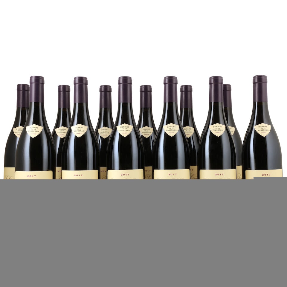 Domaine de la Vougeraie, Clos de Vougeot, 2017 (12 x 750ml): Domaine de la Vougeraie, Clos de Vougeot, 2017 (12 x 750ml) Region: Côte de Nuits Packaging: 2 x original cartons (lightly damp-affected) This lot is subject to the following lot symbols: Δ 