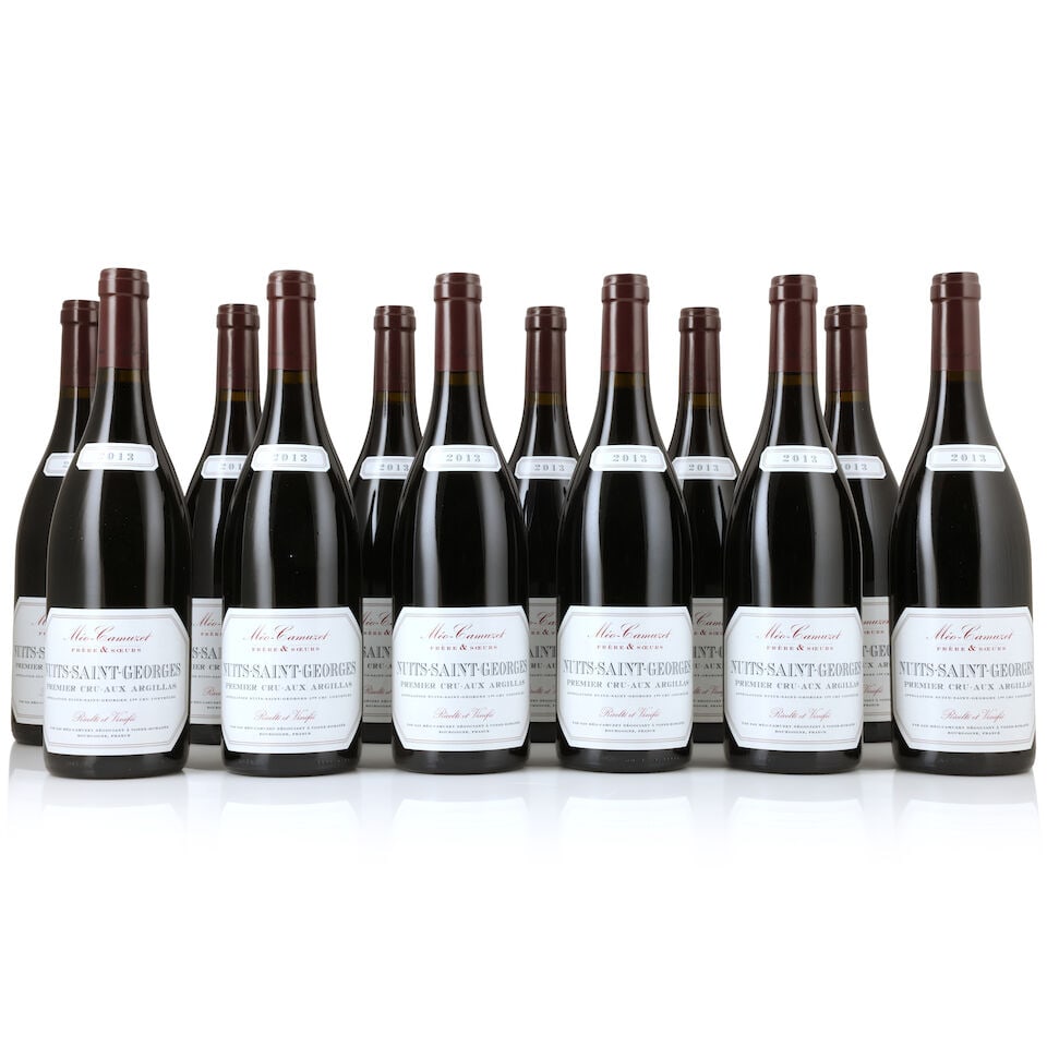 Méo-Camuzet Frère & Soeurs, Nuits-St-Georges 1er Cru Aux Argillas, 2013 (12 x 750ml): Méo-Camuzet Frère & Soeurs, Nuits-St-Georges 1er Cru Aux Argillas, 2013 (12 x 750ml) Region: Côte de Nuits Packaging: 2 x original cartons (1 damaged) This lot is subject to the followi