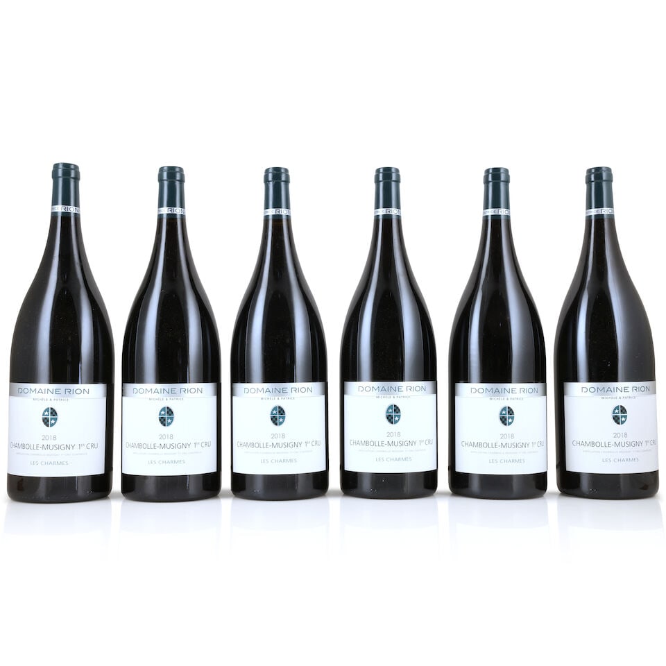 Domaine Michèle & Patrice Rion, Chambolle-Musigny 1er Cru Les Charmes, 2018 (6 x 1500ml): Domaine Michèle & Patrice Rion, Chambolle-Musigny 1er Cru Les Charmes, 2018 (6 x 1500ml) Region: Côte de Nuits Packaging: original carton This lot is subject to the following lot symbols: &#