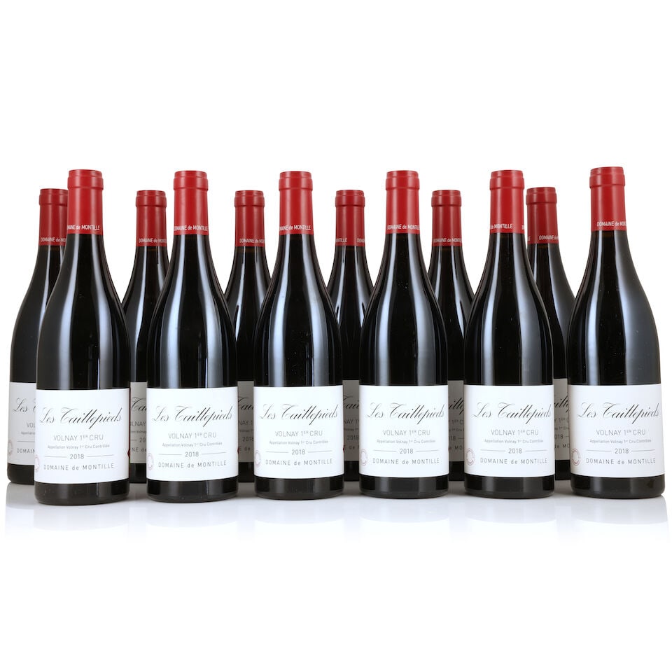Domaine de Montille, Volnay 1er Cru Les Taillepieds, 2018 (18 x 750ml): Domaine de Montille, Volnay 1er Cru Les Taillepieds, 2018 (18 x 750ml) Region: Côte de Beaune Packaging: 3 x original cartons This lot is subject to the following lot symbols: Δ Δ VAT a