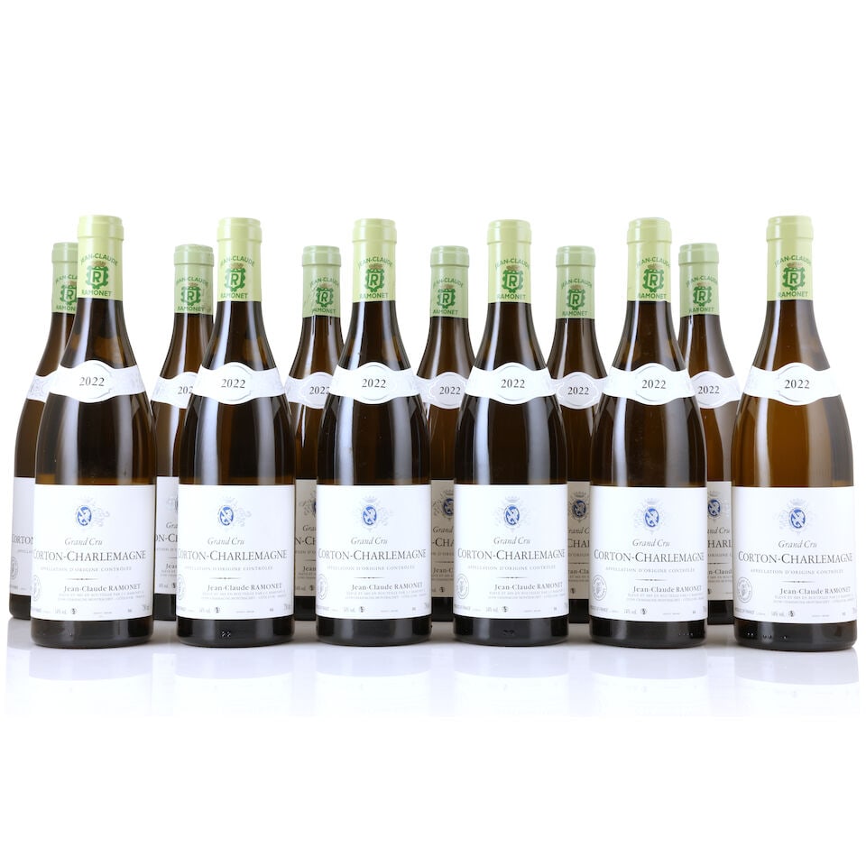 Domaine Ramonet, Corton-Charlemagne, 2022 (12 x 750ml): Domaine Ramonet, Corton-Charlemagne, 2022 (12 x 750ml) Region: Côte de Beaune White Packaging: original carton This lot is subject to the following lot symbols: Δ Δ VAT at the prevailin