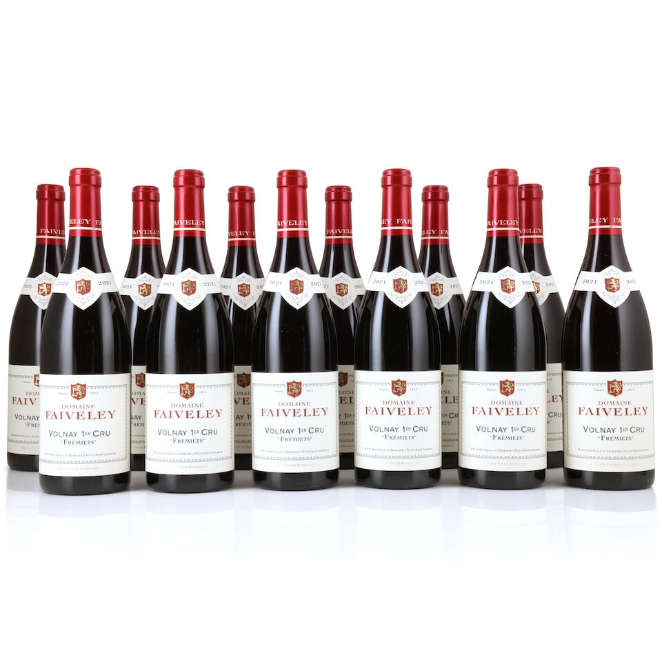 Domaine Faiveley, Volnay 1er Cru Frémiets, 2021 (24 x 750ml): Domaine Faiveley, Volnay 1er Cru Frémiets, 2021 (24 x 750ml) Region: Côte de Beaune Packaging: 4 x original cartons This lot is subject to the following lot symbols: Δ Δ VAT at the