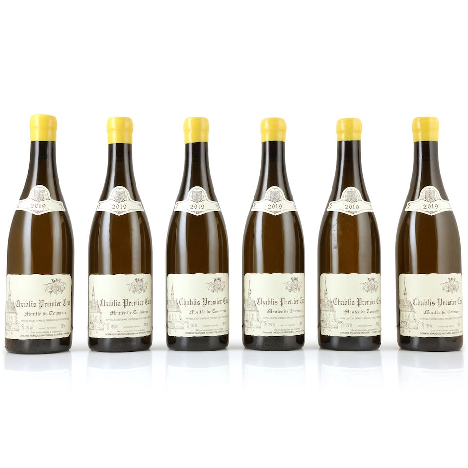 Domaine François Raveneau, Chablis 1er Cru Montée de Tonnerre, 2019 (6 x 750ml): Domaine François Raveneau, Chablis 1er Cru Montée de Tonnerre, 2019 (6 x 750ml) Region: Chablis Packaging: original carton This lot is subject to the following lot symbols: Δ Δ VAT