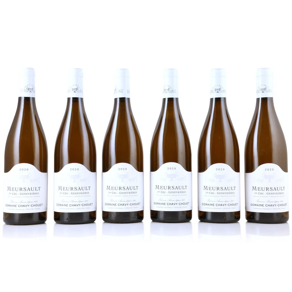 Domaine Chavy-Chouet, Meursault 1er Cru Genevrières, 2020 (6 x 750ml): Domaine Chavy-Chouet, Meursault 1er Cru Genevrières, 2020 (6 x 750ml) Region: Côte de Beaune White Packaging: original carton This lot is subject to the following lot symbols: Δ Δ 
