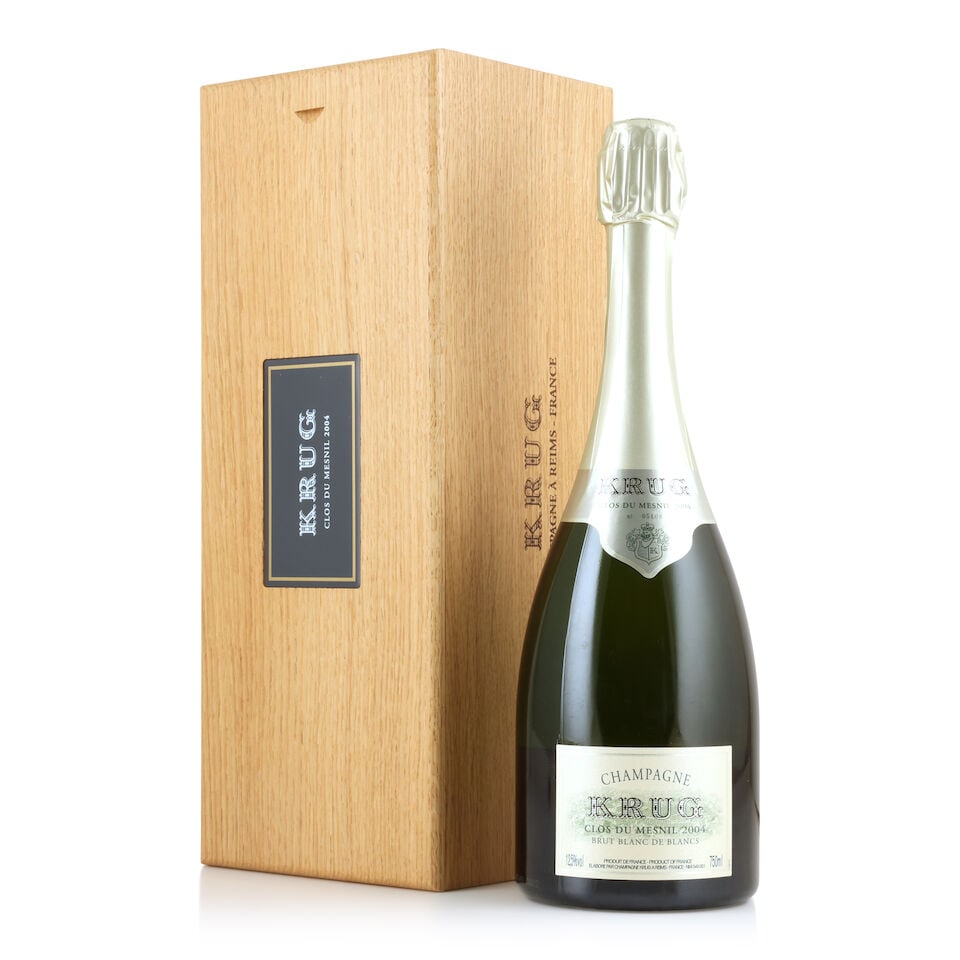 Krug, Clos du Mesnil Blanc de Blancs, 2004 (1 x 750ml): Krug, Clos du Mesnil Blanc de Blancs, 2004 (1 x 750ml) Region: Champagne Packaging: wooden presentation case This lot is subject to the following lot symbols: Δ Δ VAT at the prevailing rate 