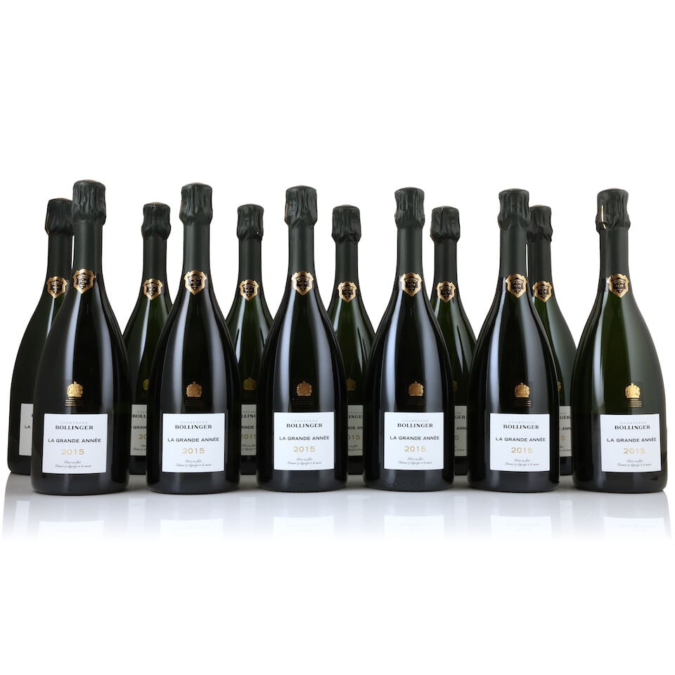 Bollinger, La Grande Année, 2015 (12 x 750ml): Bollinger, La Grande Année, 2015 (12 x 750ml) Region: Champagne Packaging: 2 x original cartons Notes: disgorged June 2023 This lot is subject to the following lot symbols: Δ Δ VAT at t