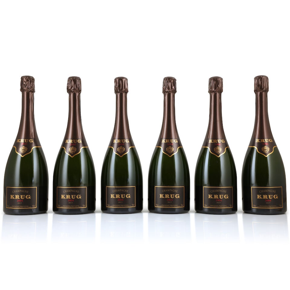 Krug, 2004 (6 x 750ml): Krug, 2004 (6 x 750ml) Region: Champagne Packaging: original carton This lot is subject to the following lot symbols: Δ Δ VAT at the prevailing rate on Hammer Price and Buyer's Premium. Item